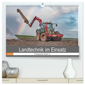 Landtechnik im Einsatz (hochwertiger Premium Wandkalender 2024 DIN A2 quer), Kunstdruck in Hochglanz von Säemann,  Mark