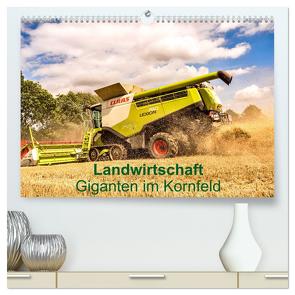 Landwirtschaft – Giganten im Kornfeld (hochwertiger Premium Wandkalender 2024 DIN A2 quer), Kunstdruck in Hochglanz