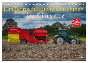 Landwirtschaftliche Maschinen im Einsatz (Tischkalender 2024 DIN A5 quer), CALVENDO Monatskalender von SchnelleWelten,  SchnelleWelten