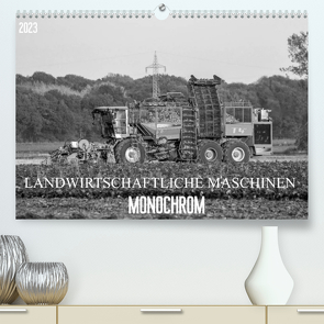 Landwirtschaftliche Maschinen Monochrom (Premium, hochwertiger DIN A2 Wandkalender 2023, Kunstdruck in Hochglanz) von SchnelleWelten