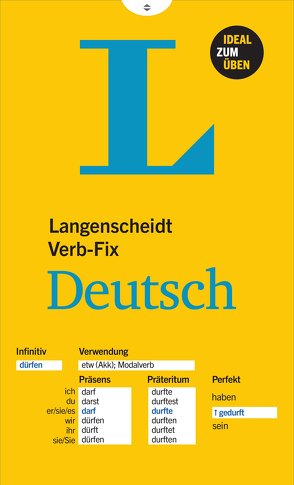 Langenscheidt Verb-Fix Deutsch – Deutsche Verben auf einen Blick – Ideal zum Üben von Langenscheidt,  Redaktion