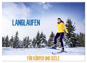 Langlaufen – für Körper und Seele (Wandkalender 2024 DIN A2 quer), CALVENDO Monatskalender von Thoermer,  Val