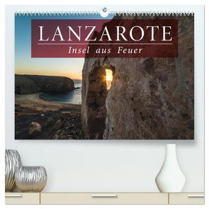 Lanzarote – Insel aus Feuer (hochwertiger Premium Wandkalender 2024 DIN A2 quer), Kunstdruck in Hochglanz von Kunde,  Florian