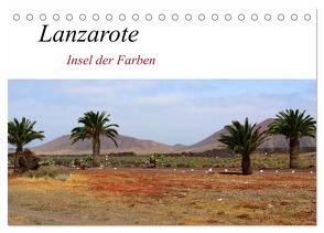 Lanzarote – Insel der Farben (Tischkalender 2024 DIN A5 quer), CALVENDO Monatskalender von helia,  helia