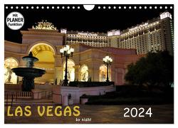 LAS VEGAS – by night (Wandkalender 2024 DIN A4 quer), CALVENDO Monatskalender von Schleibinger,  Judith