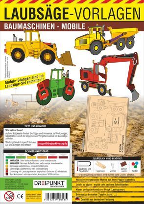 Laubsägevorlagen Baumaschinen (Mobile) von Schulze Media GmbH