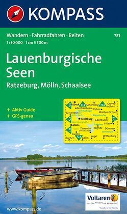 KOMPASS Wanderkarte Lauenburgische Seen – Ratzeburg – Mölln – Schaalsee von KOMPASS-Karten GmbH