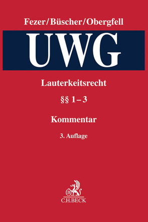 Lauterkeitsrecht, Kommentar zum Gesetz gegen den unlauteren Wettbewerb (UWG) Band 1 von Becker,  Maximilian, Becker-Eberhard,  Ekkehard, Birk,  Axel, Braunmühl,  Patrick von, Brönneke,  Tobias, Büscher,  Wolfgang, Fezer,  Karl-Heinz, Franz,  Ulrich, Götting,  Horst-Peter, Hausmann,  Rainer, Hecker,  Manfred, Hertin,  Paul W, Hetmank,  Sven, Hoeren,  Thomas, Jung-Weiser,  Gisela, Koos,  Stefan, Kreile,  Johannes, Mankowski,  Peter, Marx,  Claudius, Mees,  Hans-Kurt, Meyer,  Alfred Hagen, Niedermann,  Anne, Nordemann,  Axel, Obergfell,  Eva Inés, Osterrieth,  Christian, Peifer,  Karl-Nikolaus, Prinz,  Matthias, Reinhart,  Andreas, Rengier,  Rudolf, Ruttig,  Markus, Scherer,  Inge, Schönig,  Wolfgang, Simon,  Jürg, Steinbeck,  Anja, Tavakoli,  Anusch, Wenglorz,  Georg, Wiebe,  Andreas