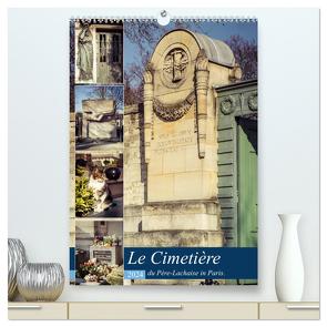 Le Cimetière du Père-Lachaise in Paris (hochwertiger Premium Wandkalender 2024 DIN A2 hoch), Kunstdruck in Hochglanz von Creutzburg,  Jürgen