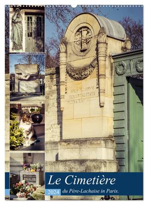 Le Cimetière du Père-Lachaise in Paris (Wandkalender 2024 DIN A2 hoch), CALVENDO Monatskalender von Creutzburg,  Jürgen