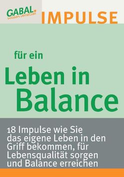 Leben in Balance von Reiter,  Hanspeter