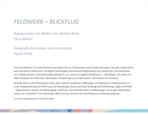 Leben unerwartet. Feldwerk – Blickflug von Baldus,  Claus, Krolik,  Agnes