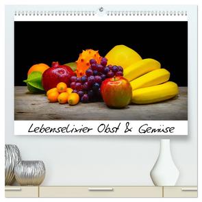 Lebenselixier Obst und Gemüse (hochwertiger Premium Wandkalender 2024 DIN A2 quer), Kunstdruck in Hochglanz von Immephotography,  Immephotography