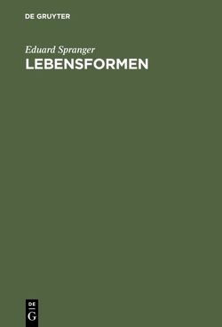 Lebensformen von Spranger,  Eduard