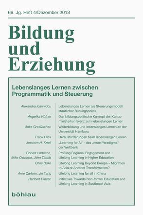 Lebenslanges Lernen zwischen Programmatik und Steuerung von Hinzen,  Heribert, Knoll,  Joachim H.