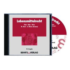 Lebensmittelrecht CD-ROM von Horst,  Prof. Dr. Matthias, Mrohs,  Angelika