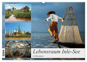 Lebensraum Inle-See in Myanmar (Wandkalender 2024 DIN A2 quer), CALVENDO Monatskalender von Berlin,  Annemarie