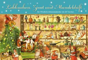 Lebkuchen, Zimt und Mandelduft. Ein Windlicht-Adventskalender mit 24 Türchen von Haseloff,  Ulrike