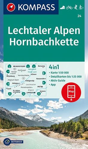 KOMPASS Wanderkarte Lechtaler Alpen, Hornbachkette von KOMPASS-Karten GmbH