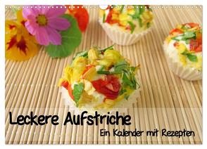 Leckere Aufstriche – Ein Kalender mit Rezepten (Wandkalender 2024 DIN A3 quer), CALVENDO Monatskalender von Rau,  Heike