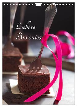 Leckere Brownies (Wandkalender 2024 DIN A4 hoch), CALVENDO Monatskalender von Schlossherr,  Xenia