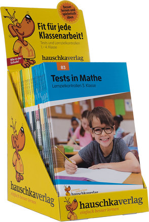 Leeres Thekendisplay „Fit für jede Klassenarbeit“ von Hauschka Verlag