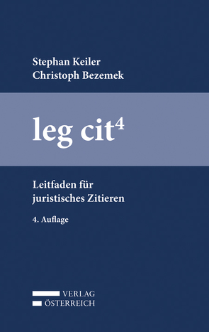 leg cit⁴ von Bezemek,  Christoph, Keiler,  Stephan