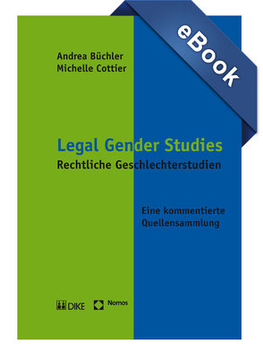 Legal Gender Studies von Büchler,  Andrea, Cottier,  Michelle