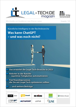 Legal Tech-Magazin 1/23 von Verlag Freie Fachinformationen GmbH