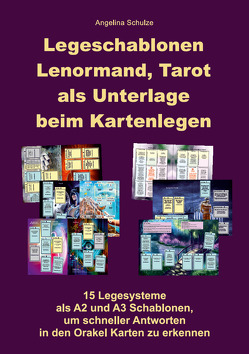 Legeschablonen Lenormand, Tarot als Unterlage beim Kartenlegen von Schulze,  Angelina