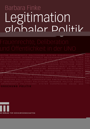 Legitimation globaler Politik durch NGOs von Finke,  Barbara