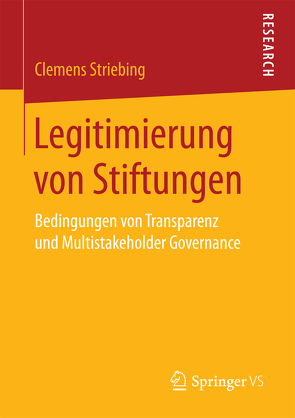 Legitimierung von Stiftungen von Striebing,  Clemens