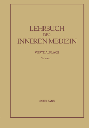 Lehrbuch der inneren Medizin von von Bergmann,  Gustav