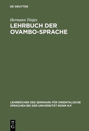 Lehrbuch der Ovambo-Sprache von Tönjes,  Hermann