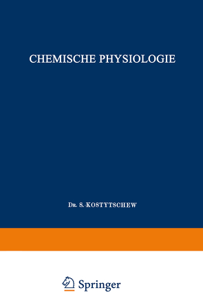 Lehrbuch der Pflanzenphysiologie von Kostyčev,  Sergej Pavlovič.