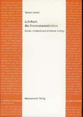 Lehrbuch des Neuwestaramäischen von Arnold,  Werner