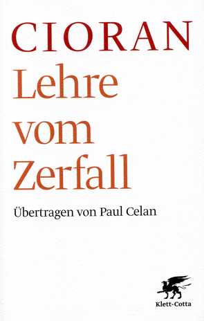 Lehre vom Zerfall von Cioran,  Emile M