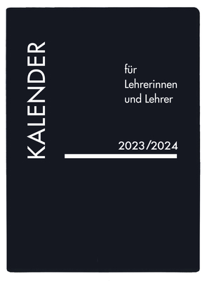 Lehrerkalender PVC schwarz 2023/2024 von Korsch Verlag