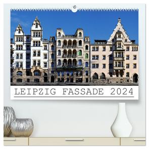 Leipzig Fassade 2024 (hochwertiger Premium Wandkalender 2024 DIN A2 quer), Kunstdruck in Hochglanz von Dietrich,  Jörg