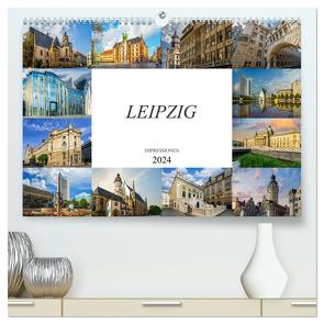 Leipzig Impressionen (hochwertiger Premium Wandkalender 2024 DIN A2 quer), Kunstdruck in Hochglanz von Meutzner,  Dirk