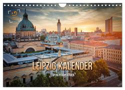 Leipzig Kalender Perspektiven (Wandkalender 2024 DIN A4 quer), CALVENDO Monatskalender von Gutdesign,  Gutdesign