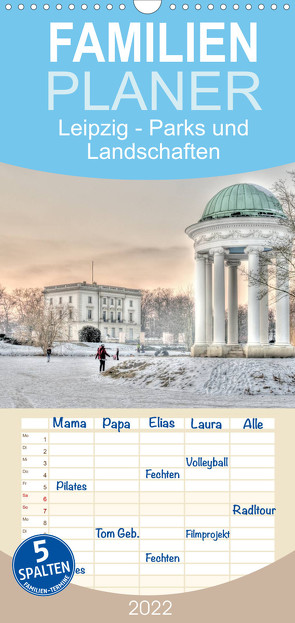 Familienplaner Leipzig – Parks und Landschaften (Wandkalender 2022 , 21 cm x 45 cm, hoch) von Lueftner,  Juergen