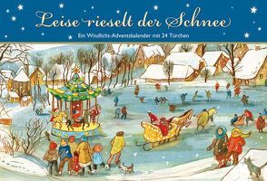 Leise rieselt der Schnee. Ein Windlicht-Adventskalender mit 24 Türchen von Haseloff,  Ulrike