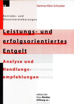 Leistungs- und erfolgsorientiertes Entgelt von Klein-Schneider,  Hartmut