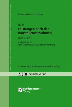 Leistungsbild und Honorierung – Leistungen nach der Baustellenverordnung