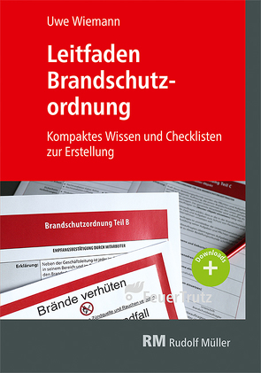 Leitfaden Brandschutzordnung von Wiemann,  Uwe