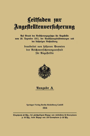 Leitfaden zur Angestelltenversicherung von Beamten der Reichsversicherungsanstalt für Angestellte