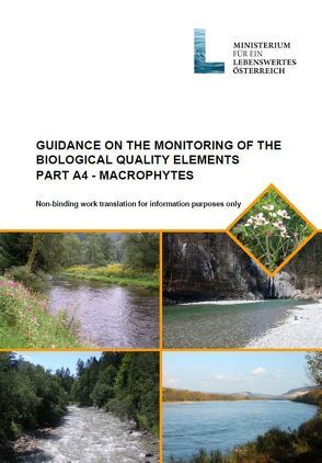 Leitfaden zur Erhebung der biologischen Qualitätselemente von Hasieber,  F, Mauthner-Weber,  R, Myerhofer,  V, Ofenböck,  G, Pall,  K