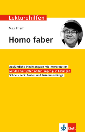 Klett Lektürehilfen Max Frisch, Homo faber von Eisenbeis,  Manfred