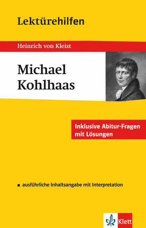 Klett Lektürehilfen Heinrich von Kleist, Michael Kohlhaas von Gräff,  Thomas